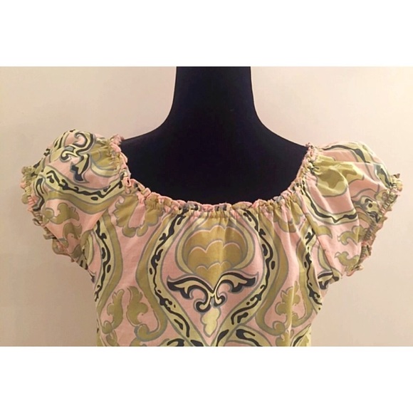 J CREW ~ Size XS Elastic Cap Sleeve Blouse - Picture 3 of 6